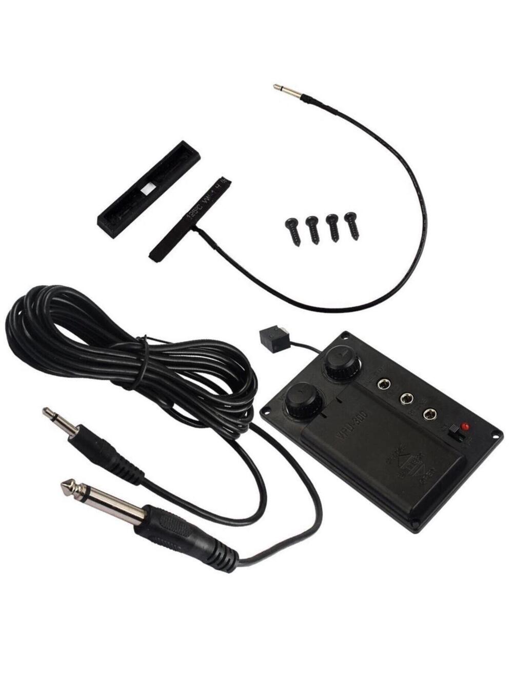 Electric Violin Pickup Kit Built-in EQ Instrument Accessory Easy DIY Install